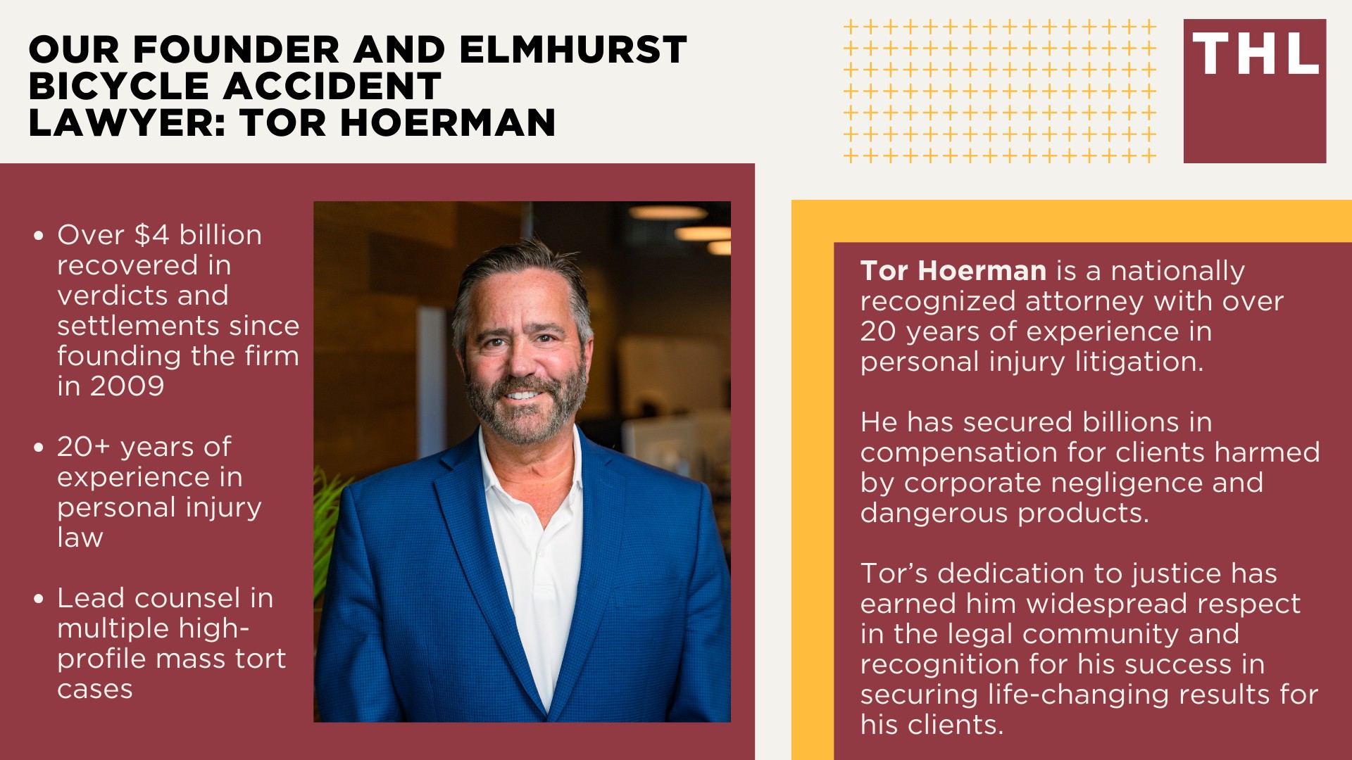 Elmhurst Bike Accident Lawyer; Meet Our Elmhurst Bicycle Accident Lawyers; Our Founder and Elmhurst Bicycle Accident Lawyer_ Tor Hoerman