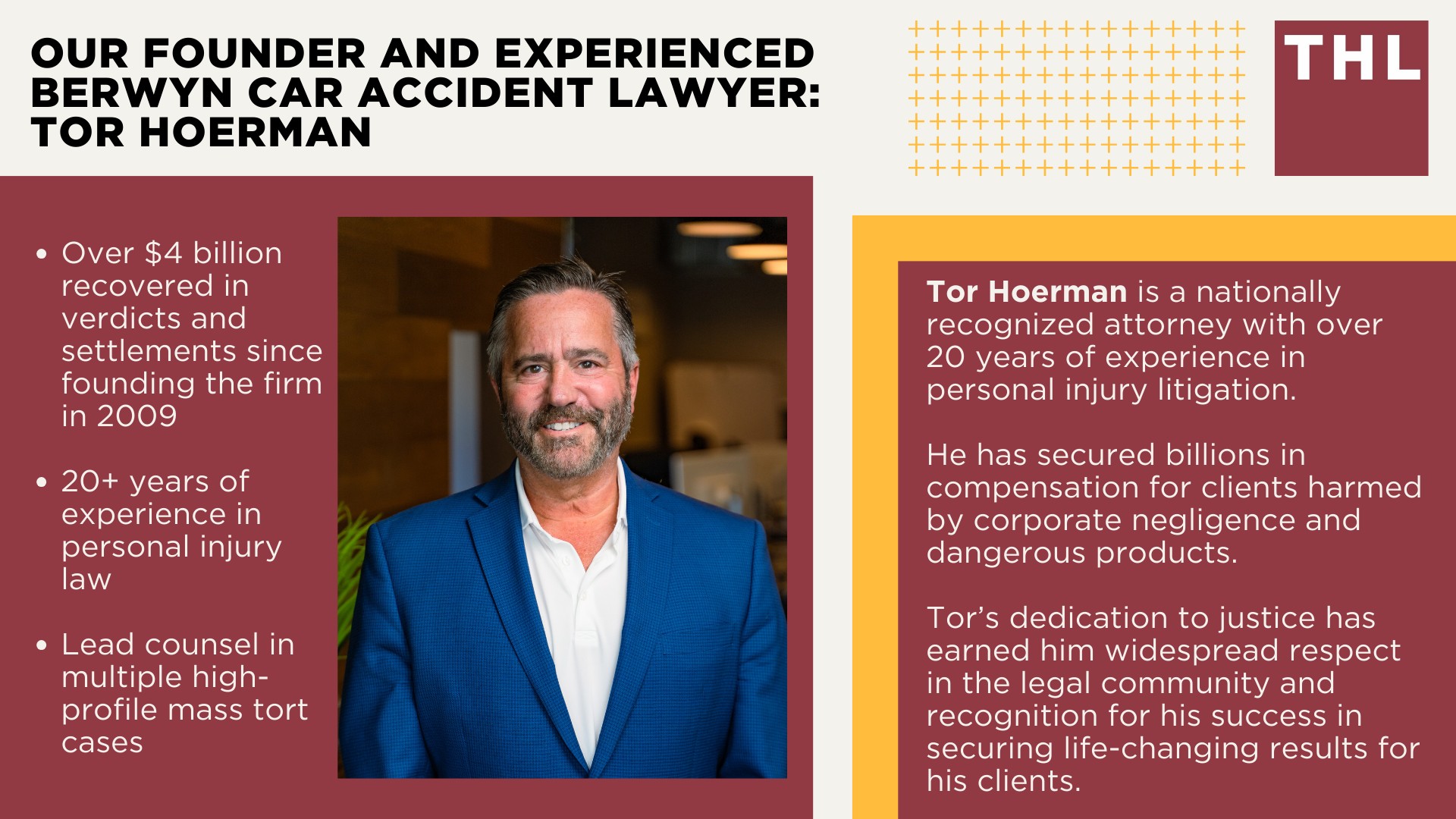 Berwyn Bike Accident Lawyer; Meet Our Berwyn Bicycle Accident Lawyers; Our Founder and Experienced Berwyn Car Accident Lawyer_ Tor Hoerman