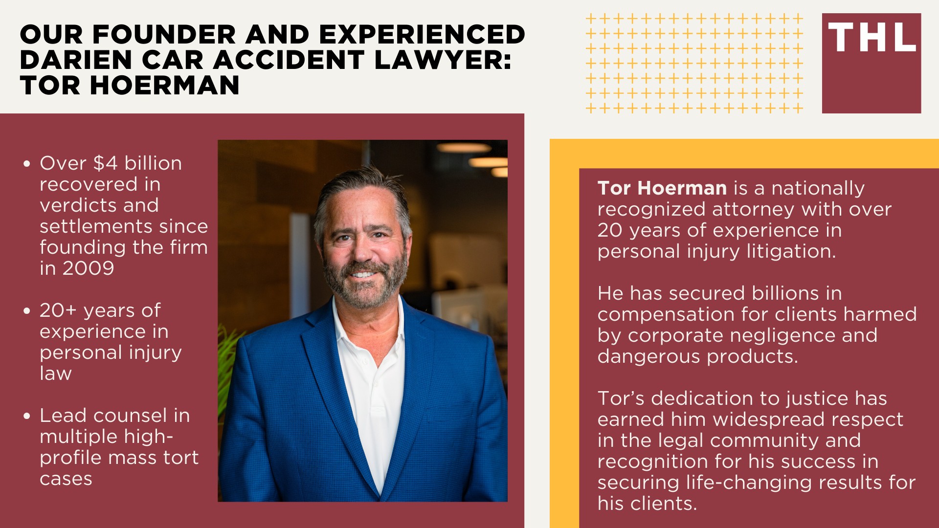 Darien Car Accident Lawyer; Meet Our Darien Car Accident Lawyers; Our Founder and Experienced Darien Car Accident Lawyer_ Tor Hoerman