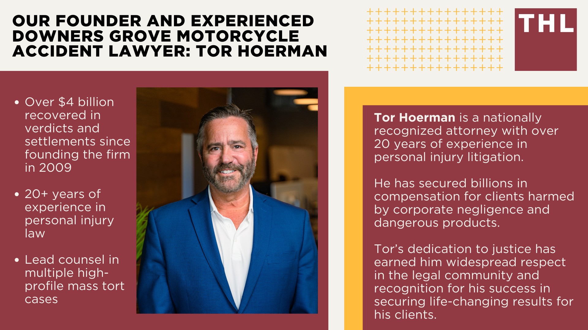 Downers Grove Motorcycle Accident Lawyer; Meet Our Downers Grove Motorcycle Accident Lawyers; Our Founder and Experienced Downers Grove Motorcycle Accident Lawyer_ Tor Hoerman