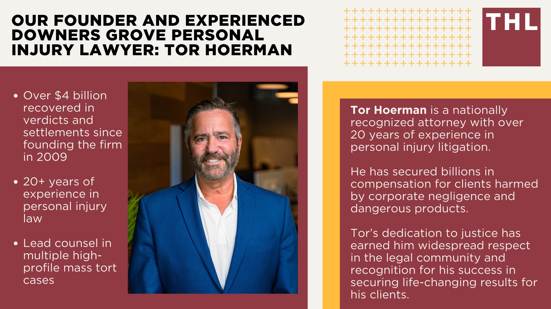 Personal Injury Lawyer Downers Grove; Meet Our Downers Grove Personal Injury Lawyers; Our Founder and Experienced Downers Grove Personal Injury Lawyer_ Tor Hoerman