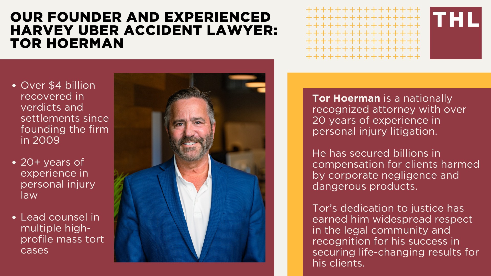 Harvey Uber Accident Lawyer; Meet Our Team of Harvey Uber Accident Lawyers; Our Founder and Experienced Harvey Uber Accident Lawyer_ Tor Hoerman