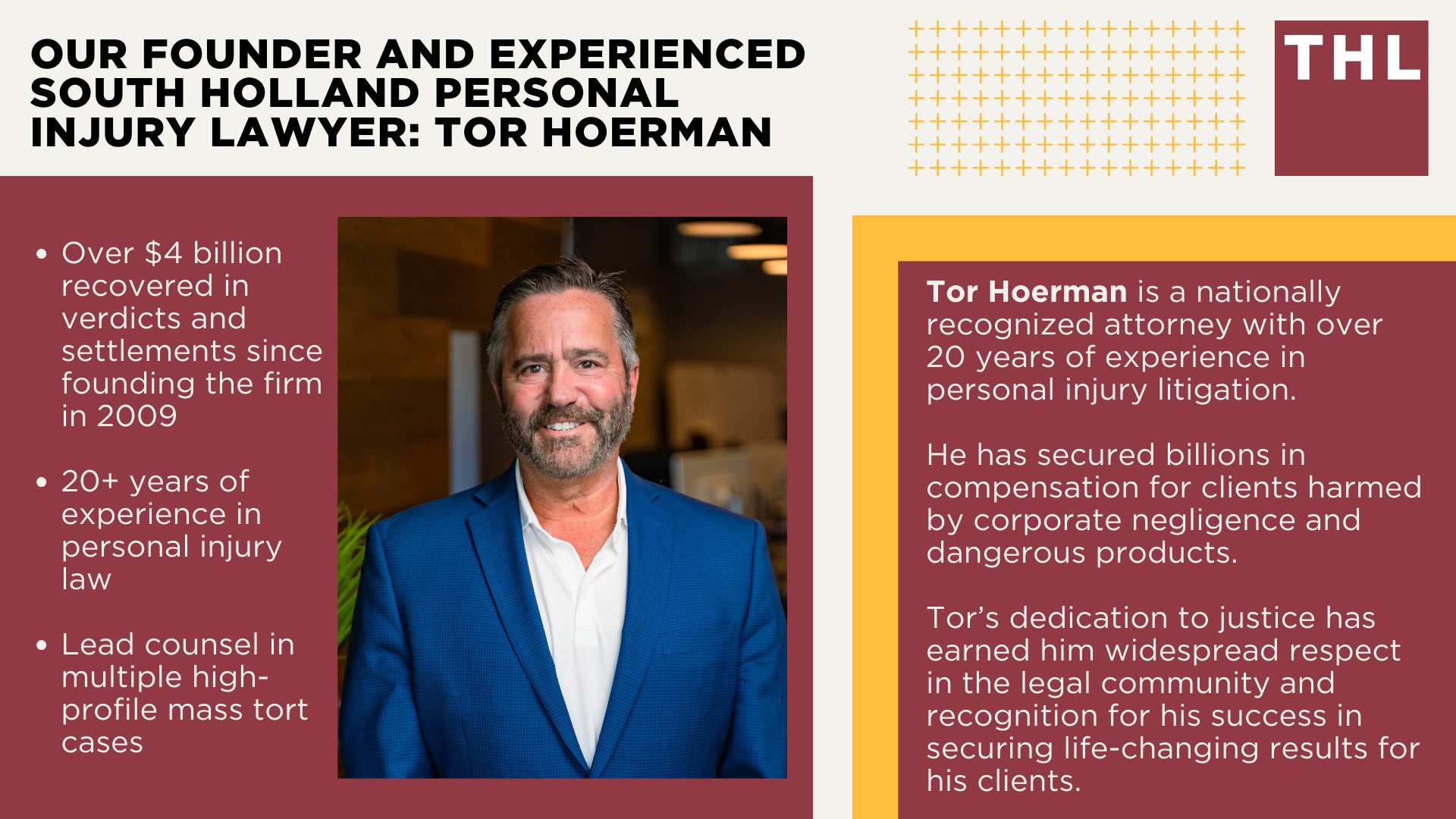 Personal Injury Lawyer South Holland; Meet Our South Holland Personal Injury Lawyers; Our Founder and Experienced South Holland Personal Injury Lawyer_ Tor Hoerman