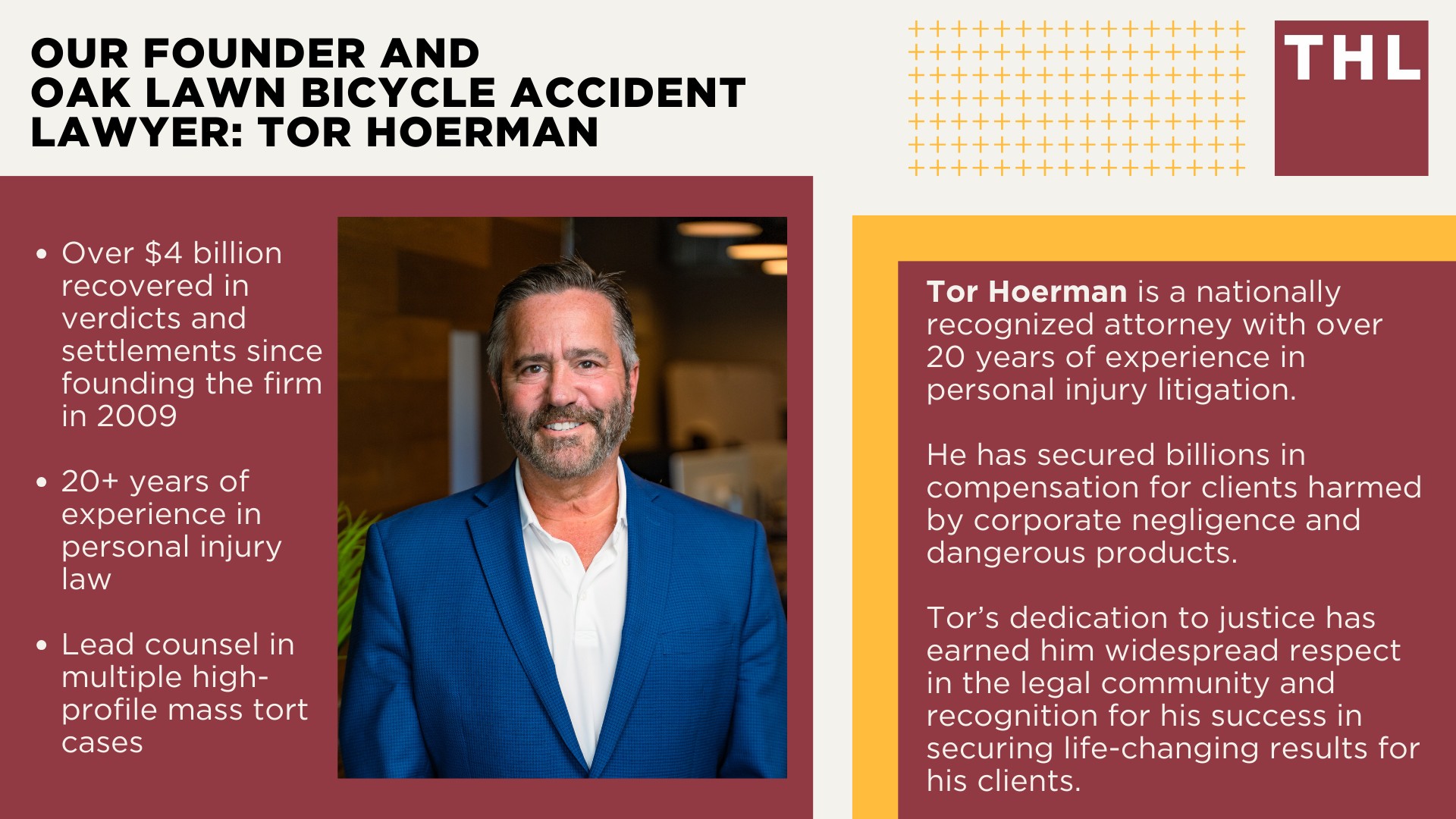 Oak Lawn Bike Accident Lawyer; Meet Our Oak Lawn Bicycle Accident Lawyers; Our Founder and Oak Lawn Bicycle Accident Lawyer_ Tor Hoerman