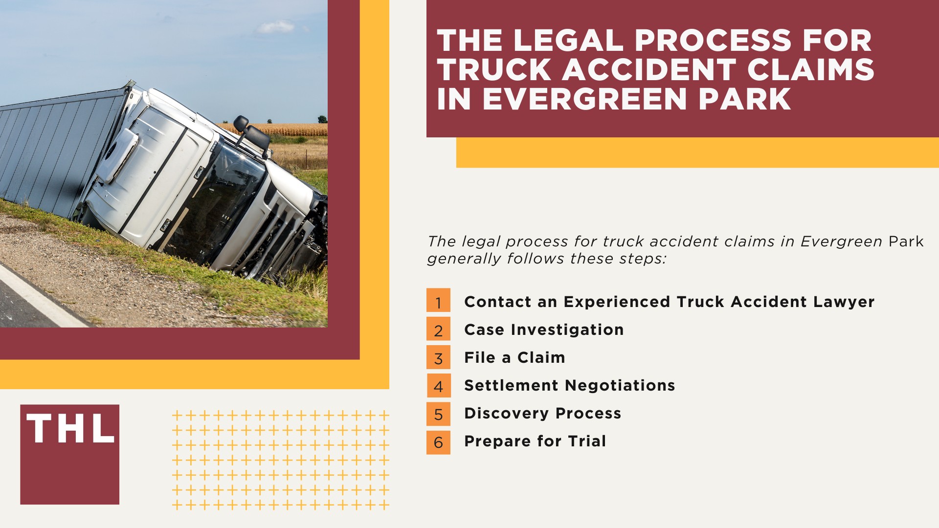 Evergreen Truck Accident Lawyer; How Can an Evergreen Park Truck Accident Lawyer from TorHoerman Law Help You; How Much Does it Cost to Hire a Evergreen Park Truck Accident Attorney from TorHoerman Law;  Meet Our Evergreen Park Truck Accident Attorneys; Our Founder and Experienced Truck Accident Lawyer_ Tor Hoerman; Our Evergreen Park Truck Accident Lawyers Get Results; What To Do After a Truck Accident in Evergreen Park, IL; Gathering Evidence for a Truck Accident Case; Common Damages in Truck Accident Cases; The Legal Process for Truck Accident Claims in Evergreen Park 