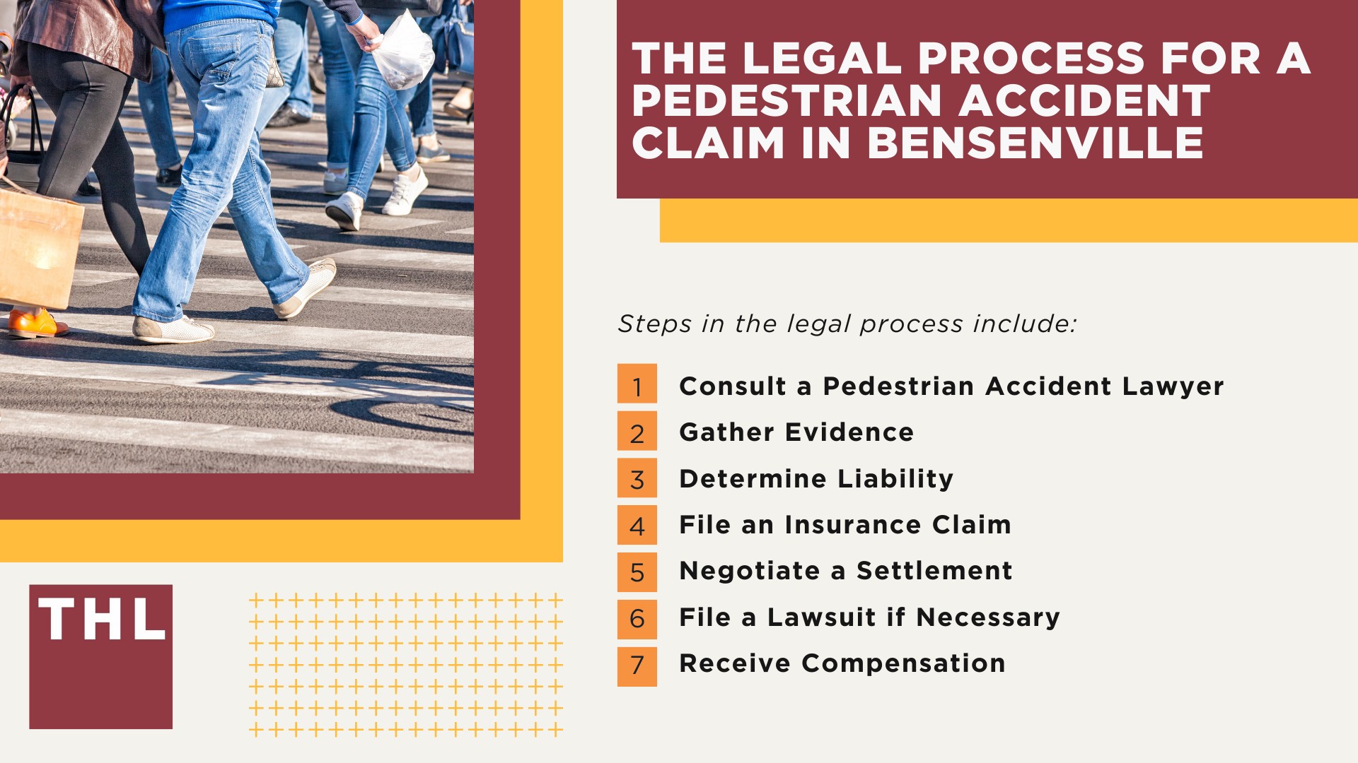 Bensenville Pedestrian Accident Lawyer; Meet Our Bensenville Pedestrian Accident Lawyers; How Much Does it Cost to Hire a Bensenville Pedestrian Accident Attorney; What To Do After a Pedestrian Accident in Bensenville; Evidence in Pedestrian Accident Claims; Damages in a Pedestrian Accident Lawsuit; The Legal Process for a Pedestrian Accident Claim in Bensenville