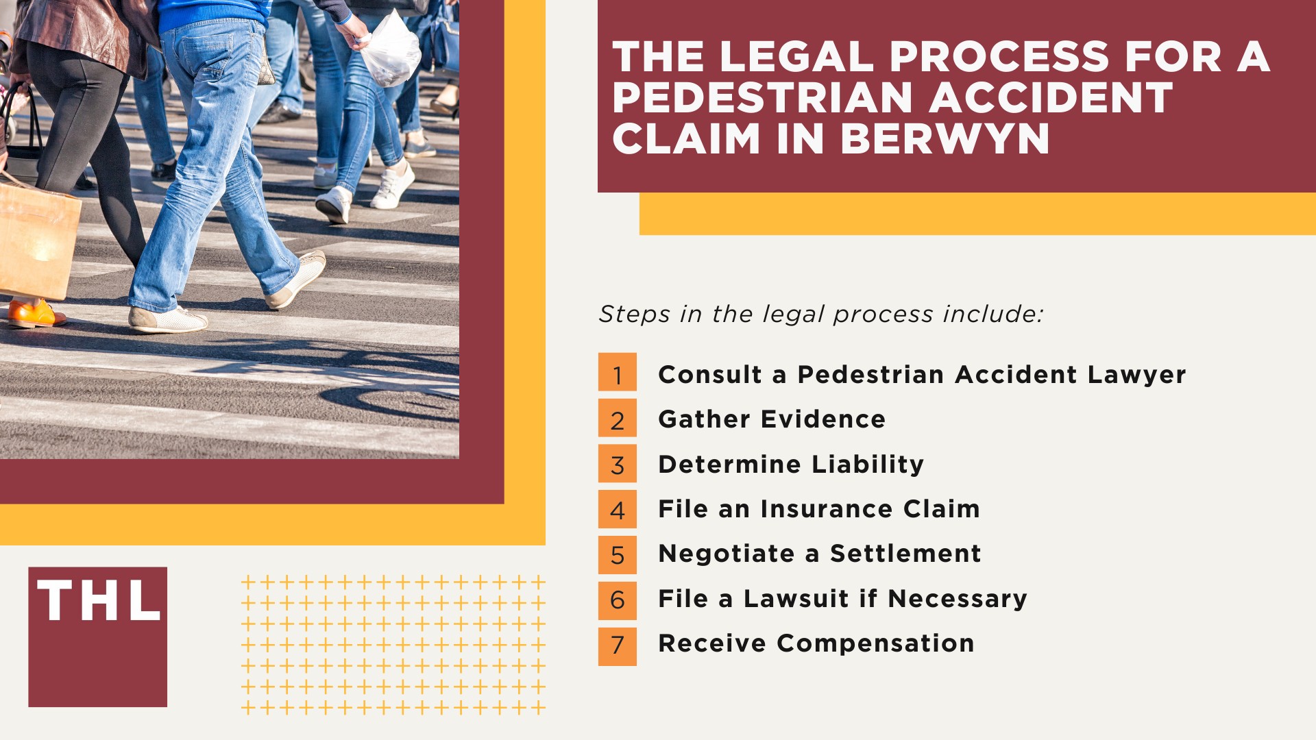 Berwyn Pedestrian Accident Lawyer; Meet Our Berwyn Pedestrian Accident Lawyers; How Much Does it Cost to Hire a Berwyn Pedestrian Accident Attorney; What To Do After a Pedestrian Accident in Berwyn; Evidence in Pedestrian Accident Claims; Damages in a Pedestrian Accident Lawsuit; The Legal Process for a Pedestrian Accident Claim in Berwyn