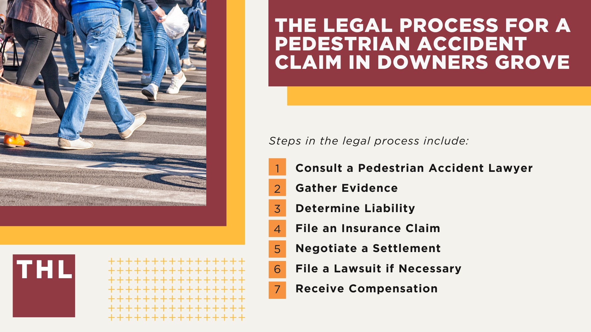 Downers Grove Pedestrian Accident Lawyer; Meet Our Downers Grove Pedestrian Accident Lawyers; How Much Does it Cost to Hire a Downers Grove Pedestrian Accident Attorney; What To Do After a Pedestrian Accident in Downers Grove; Evidence in Pedestrian Accident Claims; Damages in a Pedestrian Accident Lawsuit; The Legal Process for a Pedestrian Accident Claim in Downers Grove