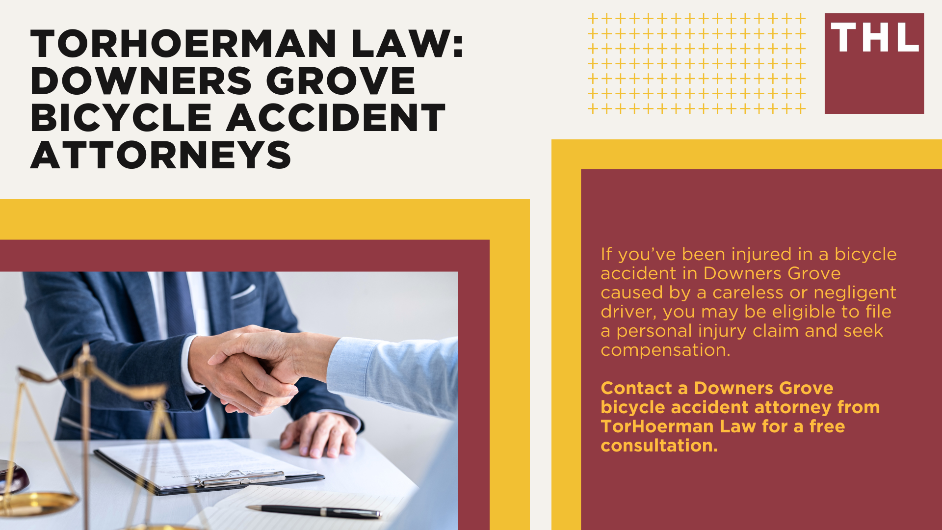 Downers Grove Bike Accident Lawyer; Meet Our Downers Grove Bicycle Accident Lawyers; Our Founder and Downers Grove Bicycle Accident Lawyer_ Tor Hoerman; How Much Does it Cost to Hire a Downers Grove Bicycle Accident Lawyer; What To Do After a Bicycle Accident in Downers Grove_ Steps to Take; Gathering Evidence for a Bicycle Accident Claim; Damages in Personal Injury Cases for Bike Accidents; Downers Grove Bicycle Laws Explained; Common Bicycle Accident Injuries; Common Causes of Bicycle Accidents in Downers Grove; TorHoerman Law_ Downers Grove Bicycle Accident Attorneys