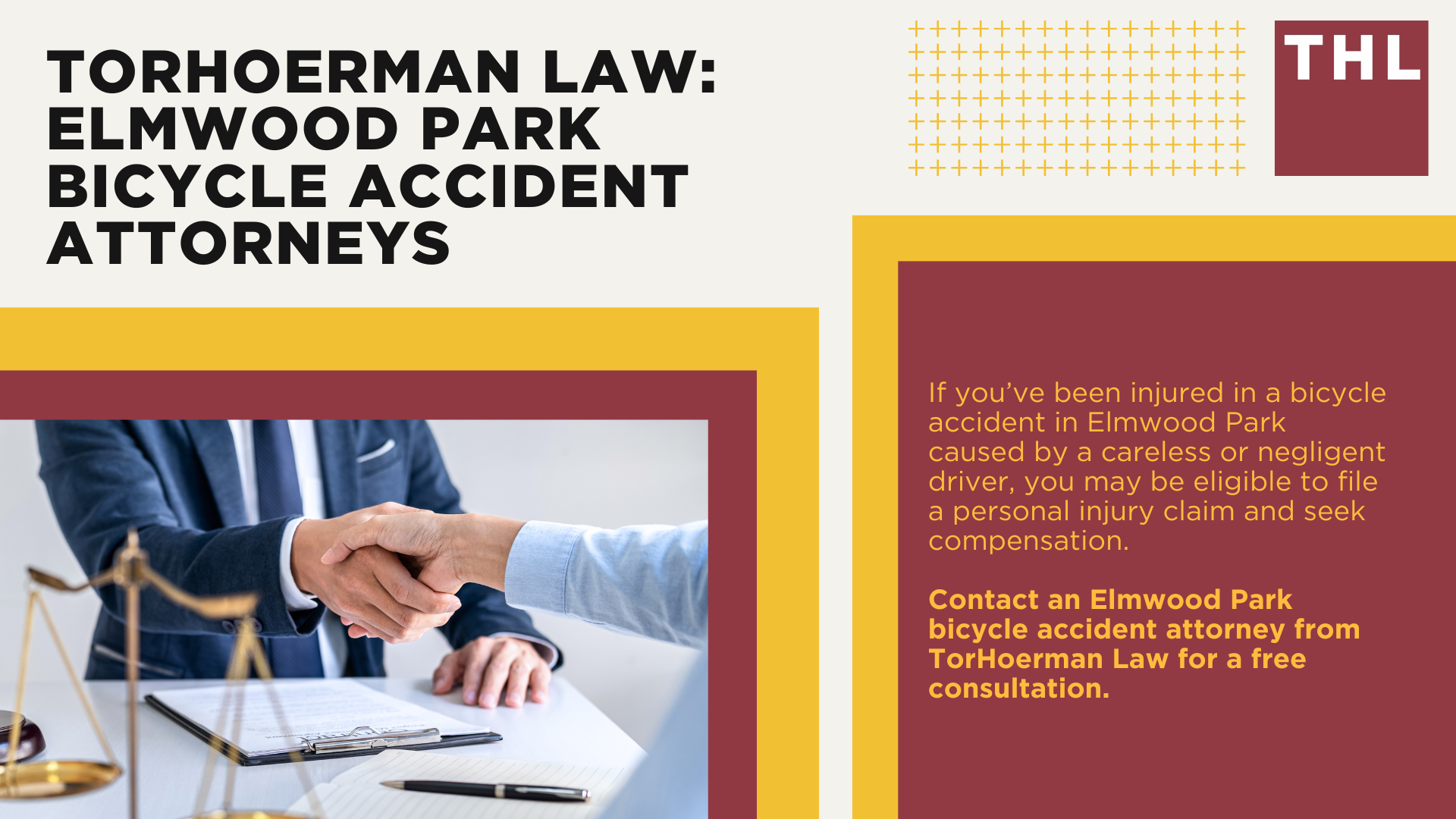 Elmwood Park Bike Accident Lawyer; Meet Our Elmwood Park Bicycle Accident Lawyers; Our Founder and Elmwood Park Bicycle Accident Lawyer_ Tor Hoerman; How Much Does it Cost to Hire an Elmwood Park Bicycle Accident Lawyer; What To Do After a Bicycle Accident in Elmwood Park_ Steps to Take; Gathering Evidence for a Bicycle Accident Claim; Damages in Personal Injury Cases for Bike Accidents; Common Bicycle Accident Injuries; Common Causes of Bicycle Accidents in Elmwood Park; TorHoerman Law_ Elmwood Park Bicycle Accident Attorneys