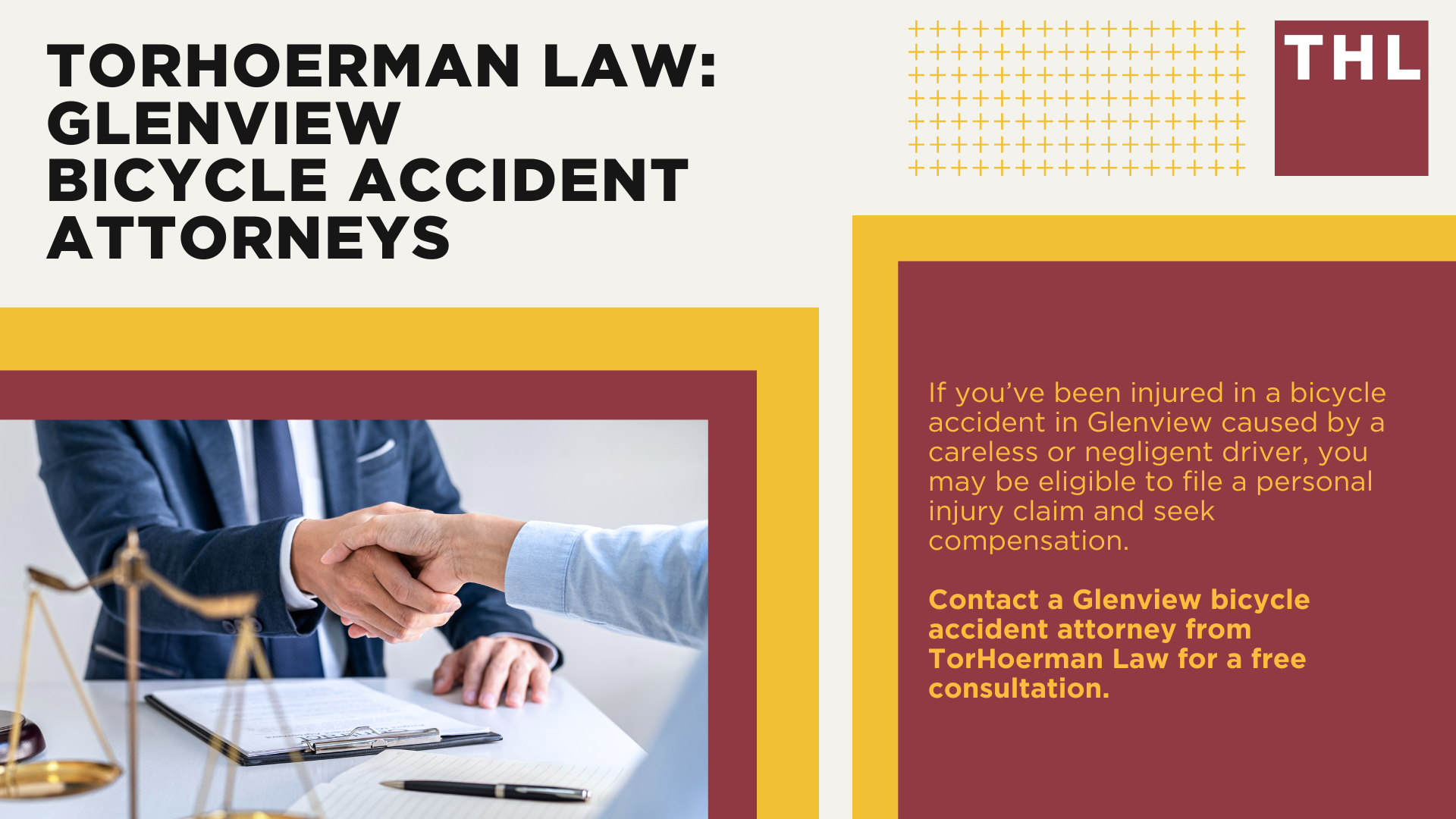 Glenview Bike Accident Lawyer; Meet Our Glenview Bicycle Accident Lawyers; Our Founder and Glenview Bicycle Accident Lawyer_ Tor Hoerman; What To Do After a Bicycle Accident in Glenview_ Steps to Take; Gathering Evidence for a Bicycle Accident Claim; Damages in Personal Injury Cases for Bike Accidents; Glenview Bicycle Laws Explained; Common Bicycle Accident Injuries; Common Causes of Bicycle Accidents in Glenview; TorHoerman Law_ Glenview Bicycle Accident Attorneys