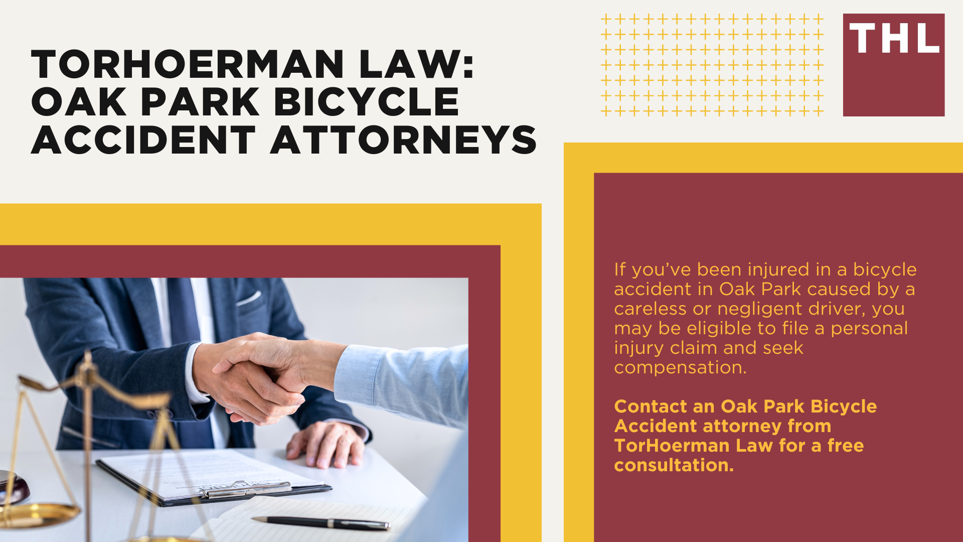 Oak Park Bike Accident Lawyer; Meet Our Oak Park Bicycle Accident Lawyers; Our Founder and Oak Park Bicycle Accident Lawyer_ Tor Hoerman; How Much Does it Cost to Hire an Oak Park Bicycle Accident Lawyer; What To Do After a Bicycle Accident in Oak Park_ Steps to Take; Gathering Evidence for a Bicycle Accident Claim; Damages in Personal Injury Cases for Bike Accidents; Oak Park Bicycle Laws Explained; Common Bicycle Accident Injuries; Common Causes of Bicycle Accidents in Oak Park; TorHoerman Law_ Oak Park Bicycle Accident Attorneys