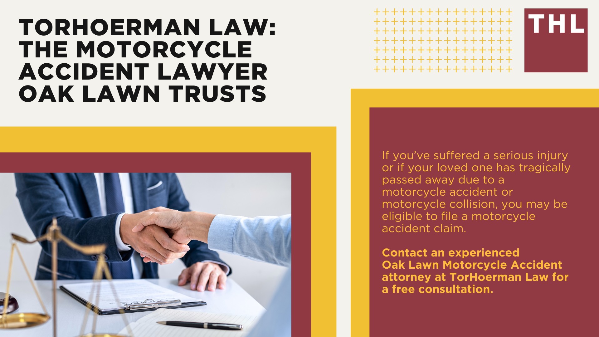 Oak Lawn Motorcycle Accident Lawyer; Meet Our Oak Lawn Motorcycle Accident Lawyers; Our Founder and Experienced Oak Lawn Motorcycle Accident Lawyer_ Tor Hoerman; Our Oak Lawn Motorcycle Accident Lawyers Get Results; How Much Does it Cost to Hire an Oak Lawn Motorcycle Accident Lawyer; Steps to Take After a Motorcycle Accident in Oak Lawn; Evidence in Motorcycle Accident Cases; Damages in an Oak Lawn Motorcycle Accident Claim; The Legal Process for Motorcycle Accident Claims in Oak Lawn; Common Motorcycle Accident Injuries in Oak Lawn, Illinois (IL); Common Causes of Motorcycle Accidents in Oak Lawn, Illinois (IL); TorHoerman Law_ The Motorcycle Accident Lawyer Oak Lawn Trusts