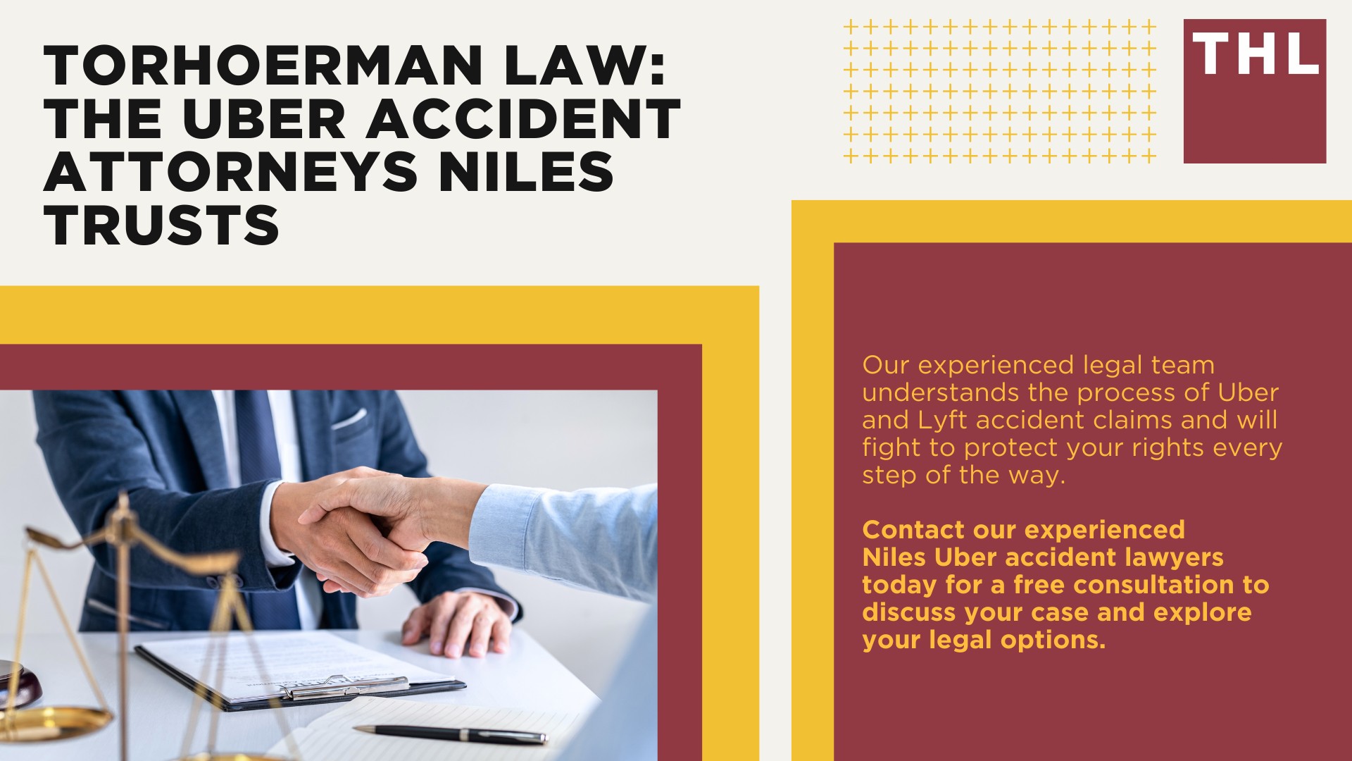 Niles Uber Accident Lawyer; Meet Our Team of Niles Uber Accident Lawyers; Our Founder and Experienced Niles Uber Accident Lawyer_ Tor Hoerman; How Much Does it Cost to Hire an Uber Accident Attorney; What to Do After an Uber Accident in Niles_ Steps to Take; Can I Sue Uber or Lyft for My Injuries in a Rideshare Accident; What is the Legal Process for Uber or Lyft Accident Claims in Niles; Gathering Evidence for an Uber Accident Lawsuit; Damages in Rideshare Accident Cases; TorHoerman Law_ The Uber Accident Attorneys Niles Trusts