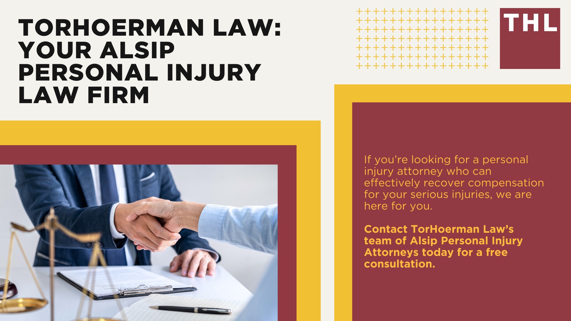 Personal Injury Lawyer Alsip; Meet Our Alsip Personal Injury Lawyers; Our Founder and Experienced Alsip Personal Injury Lawyer_ Tor Hoerman; How Much Does it Cost to Hire an Alsip Personal Injury Attorney from TorHoerman Law; Types of Personal Injury Cases We Handle at TorHoerman Law; The Legal Process for Filing a Personal Injury Case in Alsip, IL; What is the Statute of Limitations for Personal Injury Cases in Illinois; What to Do If You've Suffered Harm or Personal Injuries in Alsip; Do You Qualify for an Alsip Personal Injury Lawsuit; Gathering Evidence for a Personal Injury Case; Common Damages in an Alsip Personal Injury Case; TorHoerman Law_ Your Alsip Personal Injury Law Firm