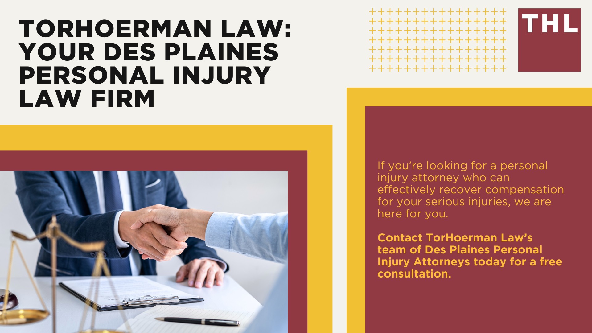 Personal Injury Lawyer Des Plaines; Meet Our Des Plaines Personal Injury Lawyers; Our Founder and Experienced Des Plaines Personal Injury Lawyer_ Tor Hoerman; How Much Does it Cost to Hire a Des Plaines Personal Injury Attorney from TorHoerman Law; Types of Personal Injury Cases We Handle at TorHoerman Law; The Legal Process for Filing a Personal Injury Case in Des Plaines, IL; What is the Statute of Limitations for Personal Injury Cases in Illinois; What to Do If You've Suffered Harm or Personal Injuries in Des Plaines; Do You Qualify for a Des Plaines Personal Injury Lawsuit; Gathering Evidence for a Personal Injury Case; TorHoerman Law_ Your Des Plaines Personal Injury Law Firm