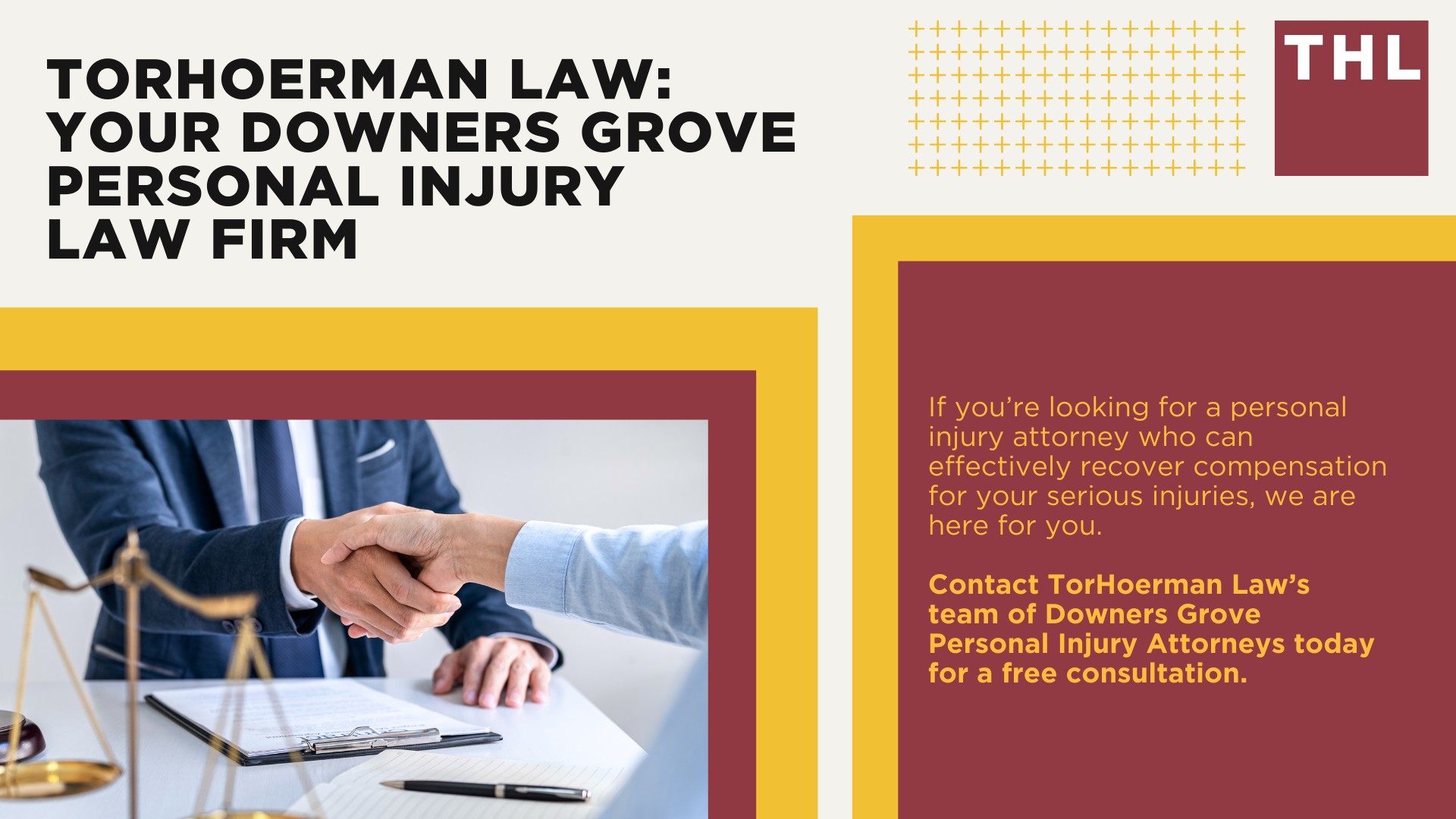 Personal Injury Lawyer Downers Grove; Meet Our Downers Grove Personal Injury Lawyers; Our Founder and Experienced Downers Grove Personal Injury Lawyer_ Tor Hoerman; How Much Does it Cost to Hire a Downers Grove Personal Injury Attorney from TorHoerman Law; Types of Personal Injury Cases We Handle at TorHoerman Law; The Legal Process for Filing a Personal Injury Case in Downers Grove, IL; What is the Statute of Limitations for Personal Injury Cases in Illinois; What to Do If You've Suffered Harm or Personal Injuries in Downers Grove; Do You Qualify for a Downers Grove Personal Injury Lawsuit; Gathering Evidence for a Personal Injury Case; Common Damages in a Downers Grove Personal Injury Case; TorHoerman Law_ Your Downers Grove Personal Injury Law Firm