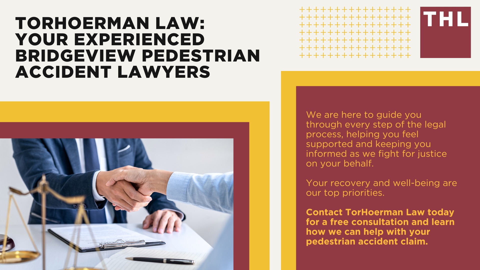 Bridgeview Pedestrian Accident Lawyer; Meet Our Bridgeview Pedestrian Accident Lawyers; How Much Does it Cost to Hire a Bridgeview Pedestrian Accident Attorney; What To Do After a Pedestrian Accident in Bridgeview; Evidence in Pedestrian Accident Claims; Damages in a Pedestrian Accident Lawsuit; The Legal Process for a Pedestrian Accident Claim in Bridgeview; How Do Pedestrian Accidents Happen; Common Injuries Sustained in Pedestrian Accidents; TorHoerman Law_ Your Experienced Bridgeview Pedestrian Accident Lawyers