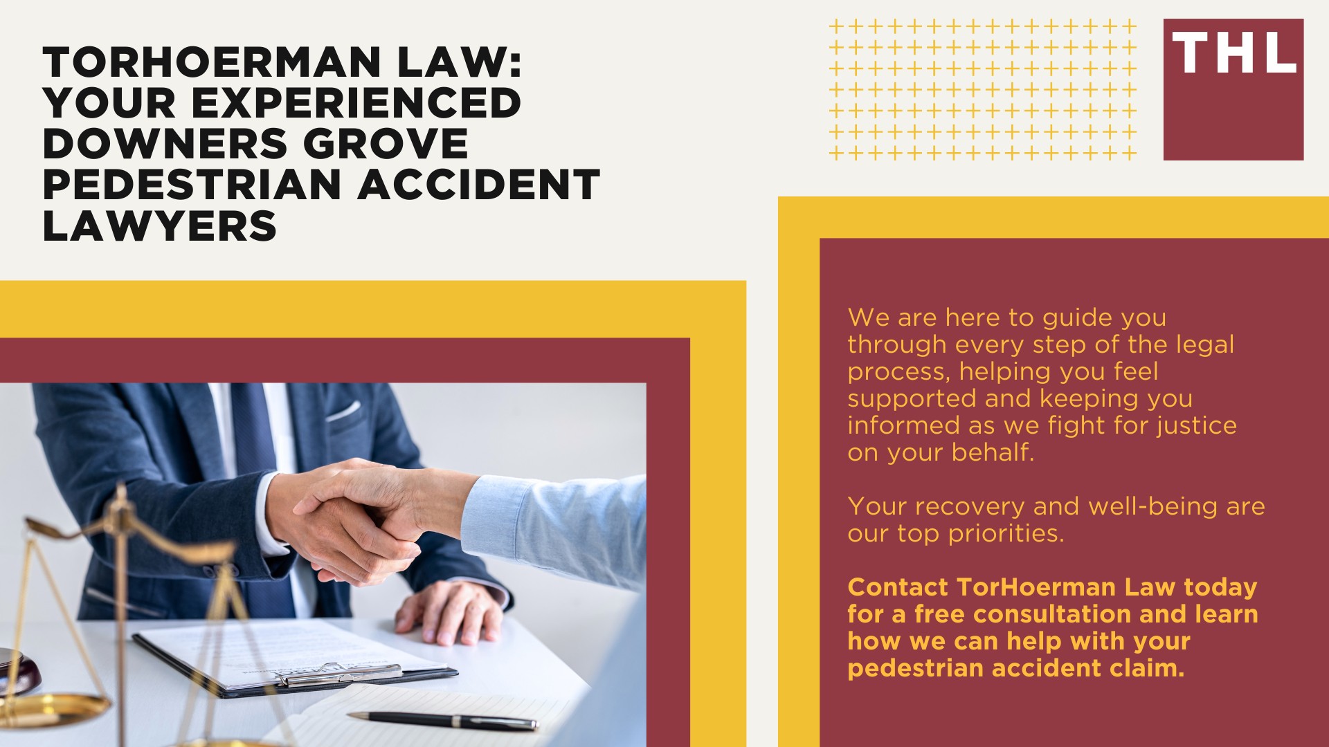 Downers Grove Pedestrian Accident Lawyer; Meet Our Downers Grove Pedestrian Accident Lawyers; How Much Does it Cost to Hire a Downers Grove Pedestrian Accident Attorney; What To Do After a Pedestrian Accident in Downers Grove; Evidence in Pedestrian Accident Claims; Damages in a Pedestrian Accident Lawsuit; The Legal Process for a Pedestrian Accident Claim in Downers Grove; How Do Pedestrian Accidents Happen; Common Injuries Sustained in Pedestrian Accidents; TorHoerman Law_ Your Experienced Downers Grove Pedestrian Accident Lawyers