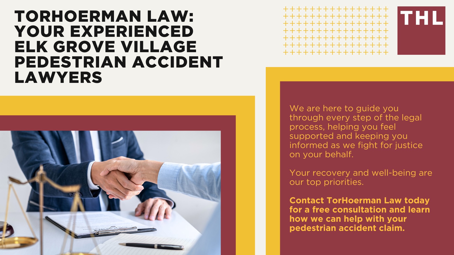 Elk Grove Village Pedestrian Accident Lawyer; Meet Our Elk Grove Village Pedestrian Accident Lawyers; How Much Does it Cost to Hire a Elk Grove Village Pedestrian Accident Attorney; What To Do After a Pedestrian Accident in Elk Grove Village; Evidence in Pedestrian Accident Claims; Damages in a Pedestrian Accident Lawsuit; The Legal Process for a Pedestrian Accident Claim in Elk Grove Village; How Do Pedestrian Accidents Happen; Common Injuries Sustained in Pedestrian Accidents; TorHoerman Law_ Your Experienced Elk Grove Pedestrian Accident Lawyers