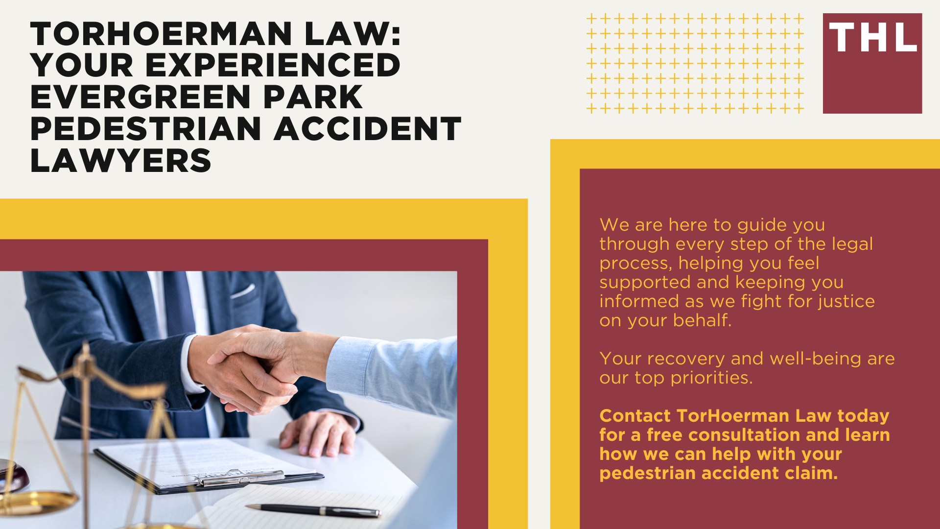 Evergreen Park Pedestrian Accident Lawyer; Meet Our Evergreen Park Pedestrian Accident Lawyers; How Much Does it Cost to Hire a Evergreen Park Pedestrian Accident Attorney; What To Do After a Pedestrian Accident in Evergreen Park; Evidence in Pedestrian Accident Claims; Damages in a Pedestrian Accident Lawsuit; The Legal Process for a Pedestrian Accident Claim in Evergreen Park; How Do Pedestrian Accidents Happen; Common Injuries Sustained in Pedestrian Accidents; TorHoerman Law_ Your Experienced Evergreen Park Pedestrian Accident Lawyers