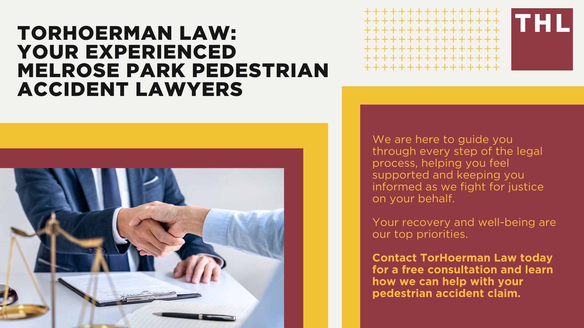 Melrose Park Pedestrian Accident Lawyer; Meet Our Melrose Park Pedestrian Accident Lawyers; How Much Does it Cost to Hire a Melrose Park Pedestrian Accident Attorney; What To Do After a Pedestrian Accident in Melrose Park; Evidence in Pedestrian Accident Claims; Damages in a Pedestrian Accident Lawsuit; The Legal Process for a Pedestrian Accident Claim in Melrose Park; How Do Pedestrian Accidents Happen; Common Injuries Sustained in Pedestrian Accidents; TorHoerman Law_ Your Experienced Melrose Park Pedestrian Accident Lawyers