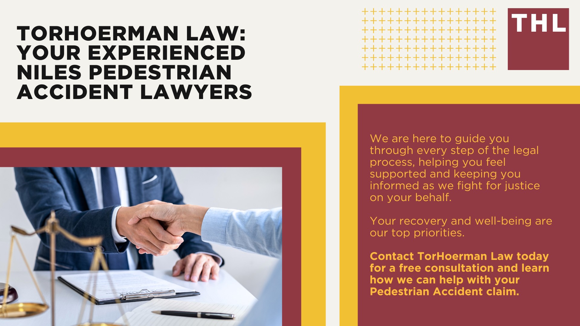 Niles Pedestrian Accident Lawyer; Meet Our Niles Pedestrian Accident Lawyers; How Much Does it Cost to Hire a Niles Pedestrian Accident Attorney; What To Do After a Pedestrian Accident in Niles; Evidence in Pedestrian Accident Claims; Damages in a Pedestrian Accident Lawsuit; The Legal Process for a Pedestrian Accident Claim in Niles; How Do Pedestrian Accidents Happen; Common Injuries Sustained in Pedestrian Accidents; TorHoerman Law_ Your Experienced Niles Pedestrian Accident Lawyers