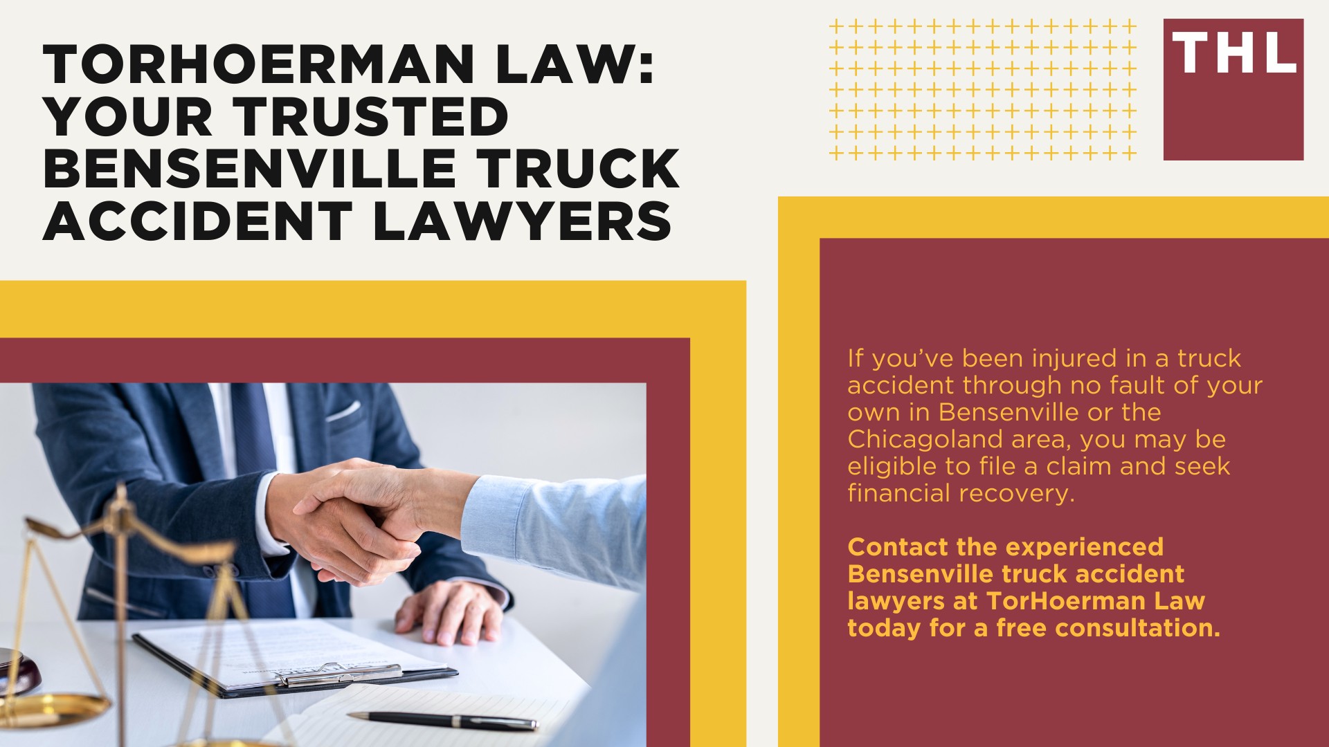 Bensenville Truck Accident Lawyer; How Can a Bensenville Truck Accident Lawyer from TorHoerman Law Help You (2); Meet Our Bensenville Truck Accident Attorneys; Our Founder and Experienced Truck Accident Lawyer_ Tor Hoerman; Our Bensenville Truck Accident Lawyers Get Results; What To Do After a Truck Accident in Bensenville, IL; Gathering Evidence for a Truck Accident Case; Common Damages in Truck Accident Cases; The Legal Process for Truck Accident Claims in Bensenville; How is Liability Determined in Semi-Truck Accidents; Common Truck Accident Injuries; Common Causes of Semi-Truck Accidents; Chicago Truck and Auto Accident Statistics; TorHoerman Law_ Your Trusted Bensenville Truck Accident Lawyers