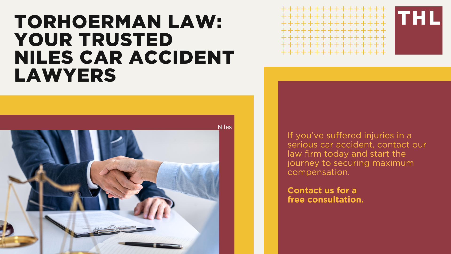 Niles Car Accident Lawyer; Meet Our Niles Car Accident Lawyers; Our Founder and Experienced Niles Car Accident Lawyer_ Tor Hoerman; Our Niles Car Accident Lawyers Get Results; We Provide a Hands-Off Legal Experience for Car Accident Victims; How Much Does it Cost to Hire a Niles Car Accident Lawyer from TorHoerman Law; What to Do After a Car Accident in Niles, IL; Gathering Evidence for a Car Accident Injury Claim; Damages in Niles Car Accident Cases; The Legal Process for a Niles Car Accident Claim Explained; Chicago Car Accident Statistics; What are the Most Common Causes of Car Accidents in Chicago; Common Car Accident Injuries; Do You Need Help from a Niles Car Accident Attorney; TorHoerman Law_ Your Trusted Niles Car Accident Lawyers