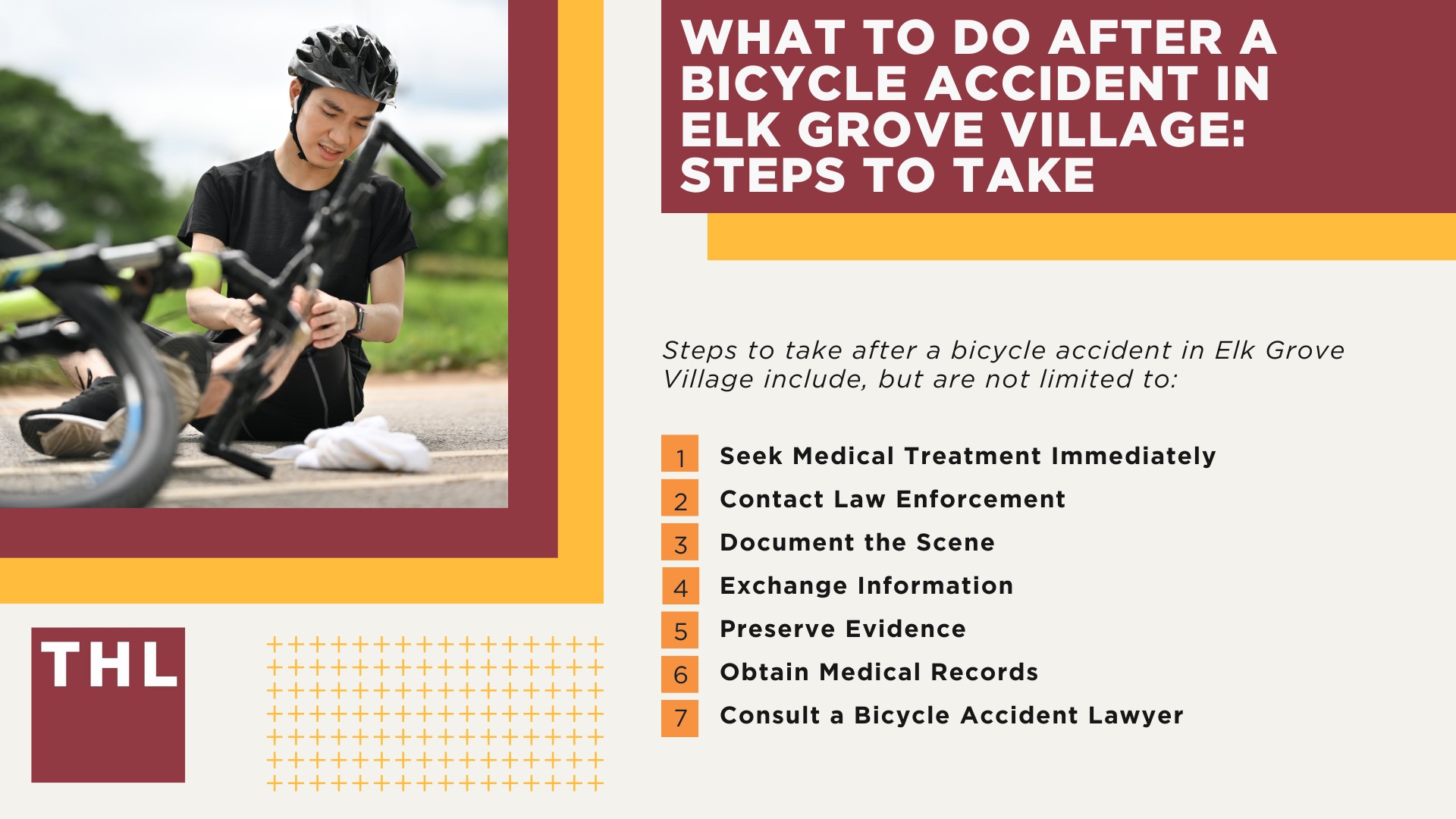 Elk Grove Village Bike Accident Lawyer; Meet Our Elk Grove Village Bicycle Accident Lawyers; Our Founder and Elk Grove Village Bicycle Accident Lawyer_ Tor Hoerman; How Much Does it Cost to Hire an Elk Grove Village Bicycle Accident Lawyer; What To Do After a Bicycle Accident in Elk Grove Village_ Steps to Take