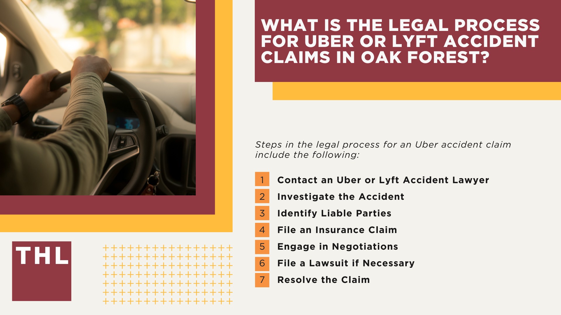 Oak Forest Uber Accident Lawyer; Meet Our Team of Oak Forest Uber Accident Lawyers; Our Founder and Experienced Oak Forest Uber Accident Lawyer_ Tor Hoerman; How Much Does it Cost to Hire an Uber Accident Attorney; What to Do After an Uber Accident in Oak Forest_ Steps to Take; Can I Sue Uber or Lyft for My Injuries in a Rideshare Accident; What is the Legal Process for Uber or Lyft Accident Claims in Oak Forest