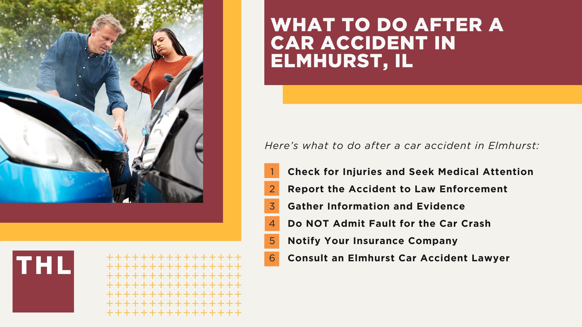 Elmhurst Car Accident Lawyer; Meet Our Elmhurst Car Accident Lawyers; Our Founder and Experienced Elmhurst Car Accident Lawyer_ Tor Hoerman; Our Elmhurst Car Accident Lawyers Get Results; We Provide a Hands-Off Legal Experience for Car Accident Victims; How Much Does it Cost to Hire an Elmhurst Car Accident Lawyer from TorHoerman Law; What to Do After a Car Accident in Elmhurst, IL