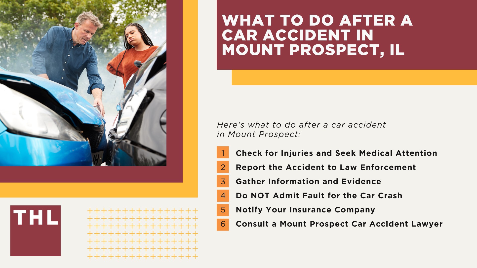 Mount Prospect Car Accident Lawyer; Meet Our Mount Prospect Car Accident Lawyers; Our Founder and Experienced Mount Prospect Car Accident Lawyer_ Tor Hoerman; Our Mount Prospect Car Accident Lawyers Get Results; We Provide a Hands-Off Legal Experience for Car Accident Victims; How Much Does it Cost to Hire a Mount Prospect Car Accident Lawyer from TorHoerman Law; What to Do After a Car Accident in Mount Prospect, IL