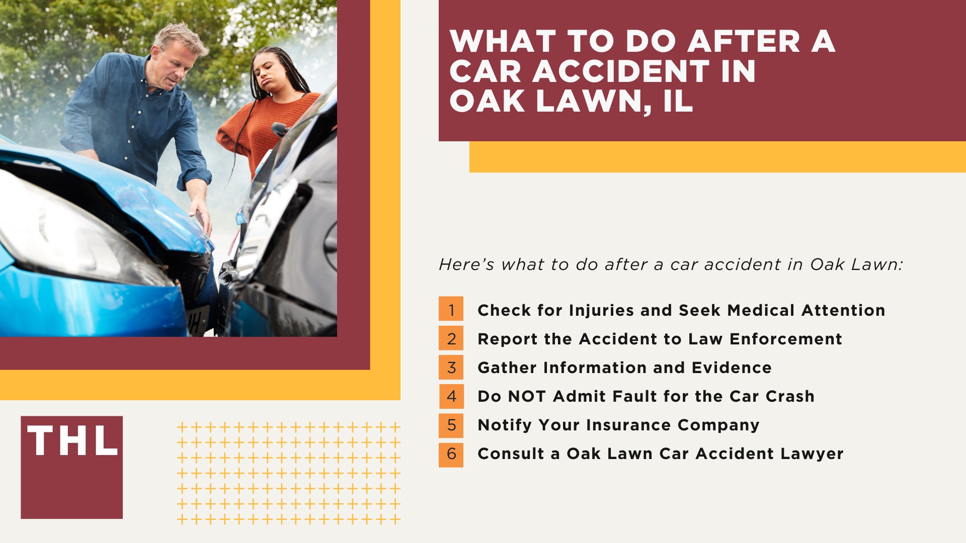 Oak Lawn Car Accident Lawyer; Meet Our Oak Lawn Car Accident Lawyers; Our Founder and Experienced Oak Lawn Car Accident Lawyer_ Tor Hoerman; Our Oak Lawn Car Accident Lawyers Get Results; We Provide a Hands-Off Legal Experience for Car Accident Victims; How Much Does it Cost to Hire an Oak Lawn Car Accident Lawyer from TorHoerman Law; What to Do After a Car Accident in Oak Lawn, IL