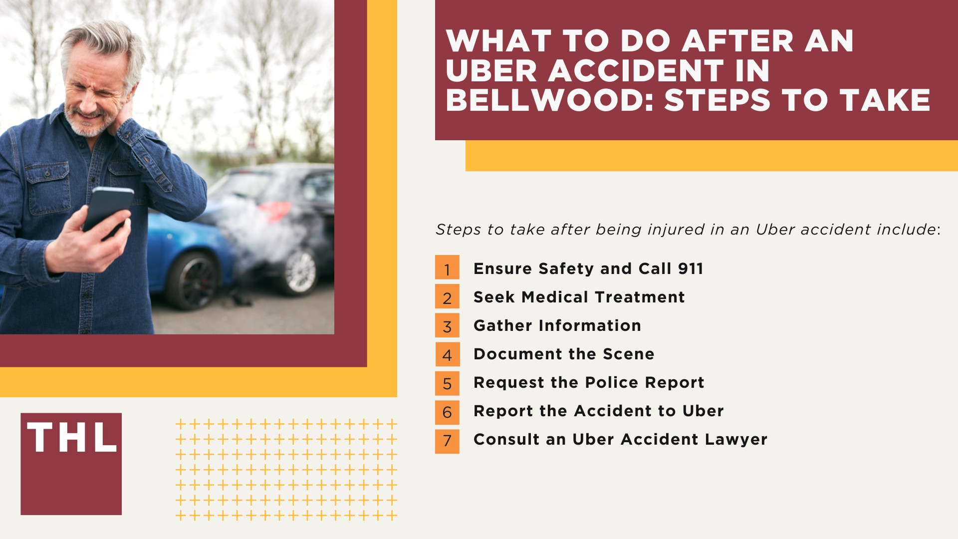 Bellwood Uber Accident Lawyer; Meet Our Team of Bellwood Uber Accident Lawyers; Our Founder and Experienced Bellwood Uber Accident Lawyer_ Tor Hoerman; How Much Does it Cost to Hire an Uber Accident Attorney; What to Do After an Uber Accident in Bellwood_ Steps to Take