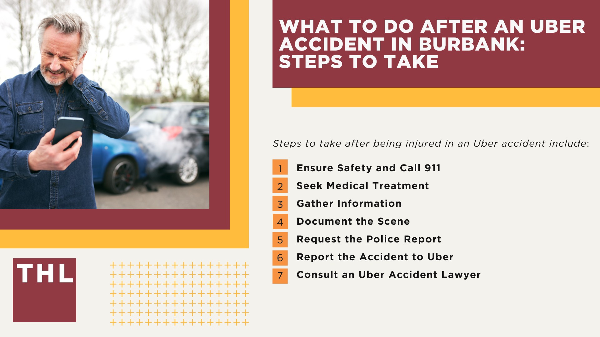 Burbank Uber Accident Lawyer; Meet Our Team of Burbank Uber Accident Lawyers; Our Founder and Experienced Burbank Uber Accident Lawyer_ Tor Hoerman; How Much Does it Cost to Hire an Uber Accident Attorney; What to Do After an Uber Accident in Burbank_ Steps to Take