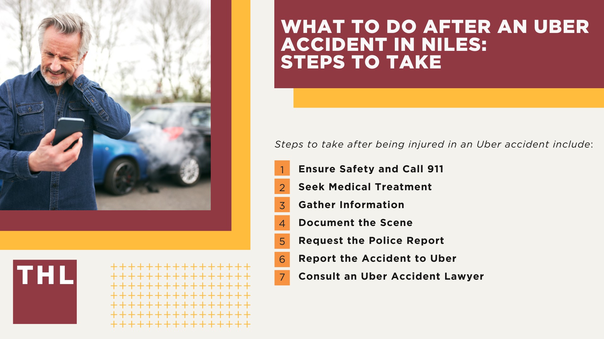 Niles Uber Accident Lawyer; Meet Our Team of Niles Uber Accident Lawyers; Our Founder and Experienced Niles Uber Accident Lawyer_ Tor Hoerman; How Much Does it Cost to Hire an Uber Accident Attorney; What to Do After an Uber Accident in Niles_ Steps to Take